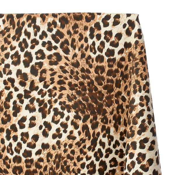 Leopard Print Stretch Twill