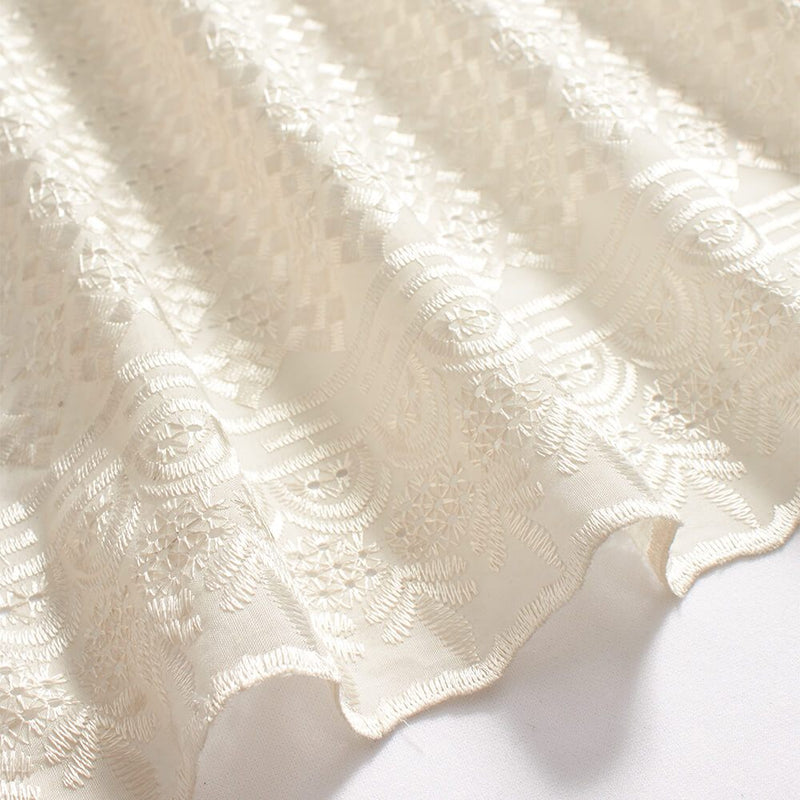 Cubic Embroidered Eyelet Fabric | Fabric Wholesale Direct