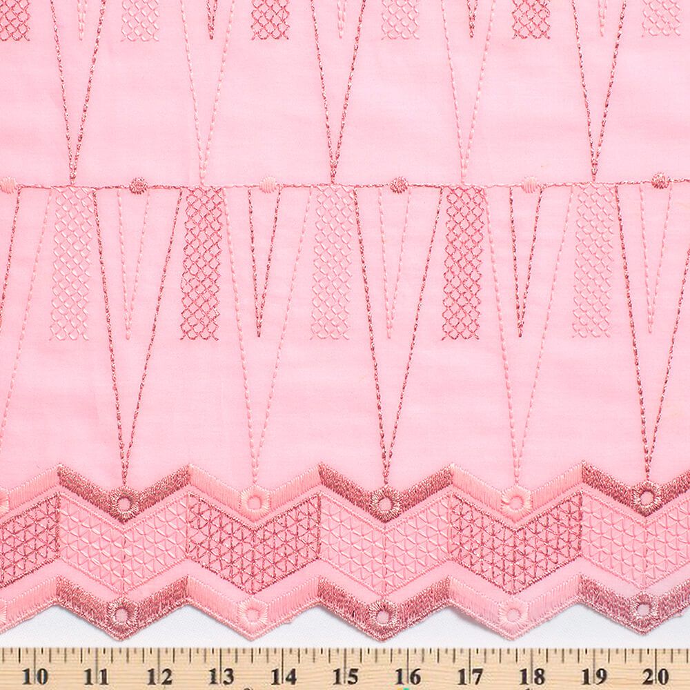 Metallic Embroidered Eyelet Fabric Fabric Wholesale Direct