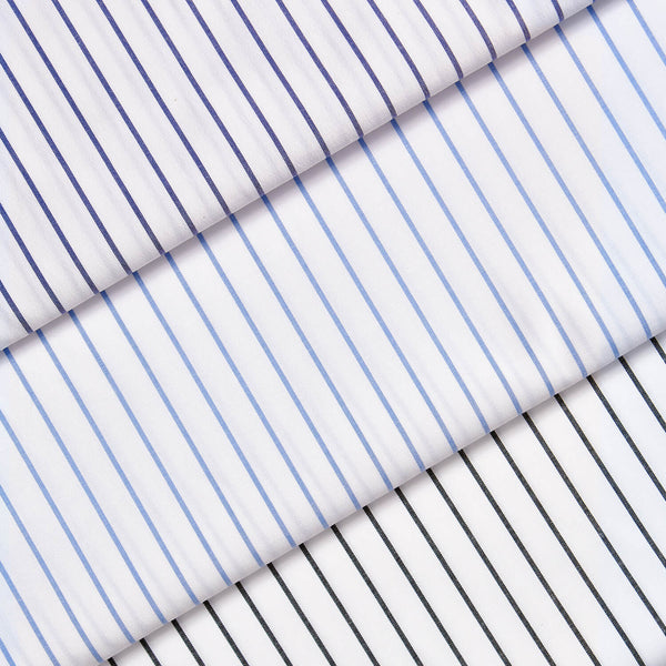 Suave 1/2" Pinstripe Shirting Poplin