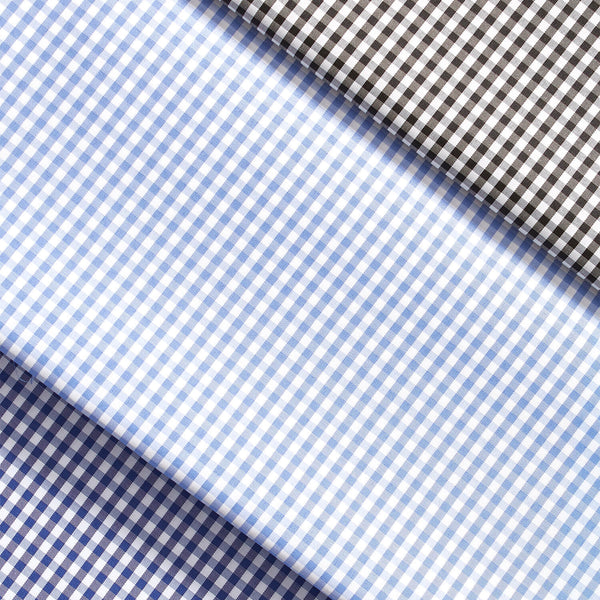 Suave 1/8" Gingham Check Shirting Poplin