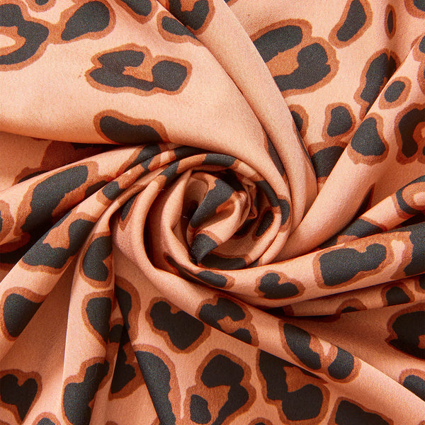 Clouded Leopard Crepe De Chine Print