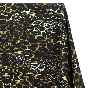Jaguar Crepe De Chine Print Fabric