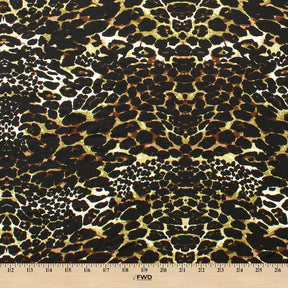 Jaguar Crepe De Chine Print Fabric