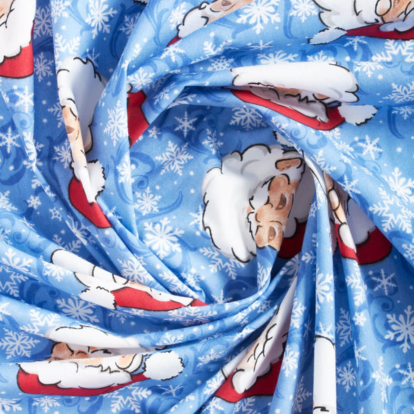 Santa Claus Print Broadcloth