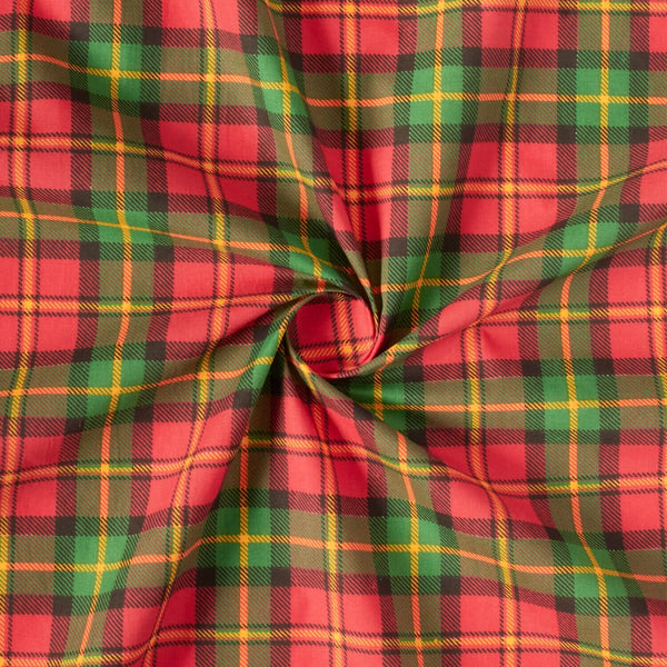 Holiday Plaid Print Broadcloth