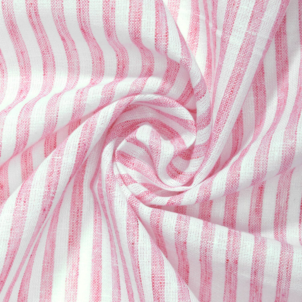 University Stripe Linen-Look Fabric | Fabric Wholesale Direct