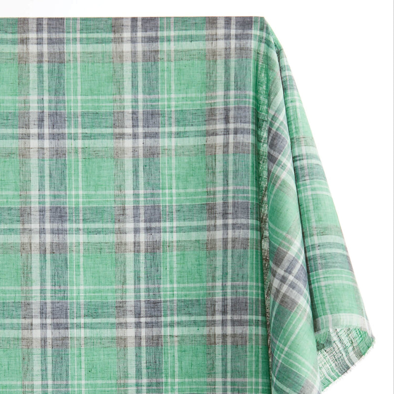 Tartan Plaid Linen-Look Fabric | Fabric Wholesale Direct