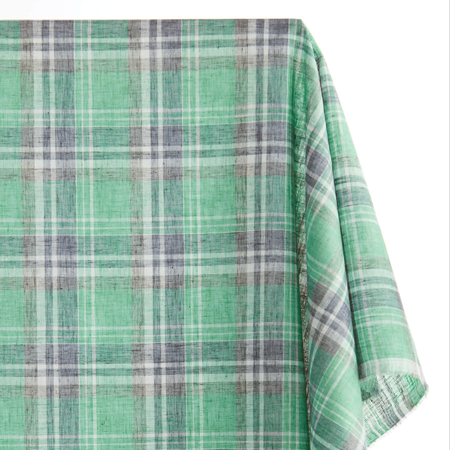 Tartan Plaid Linen-Look Fabric | Fabric Wholesale Direct