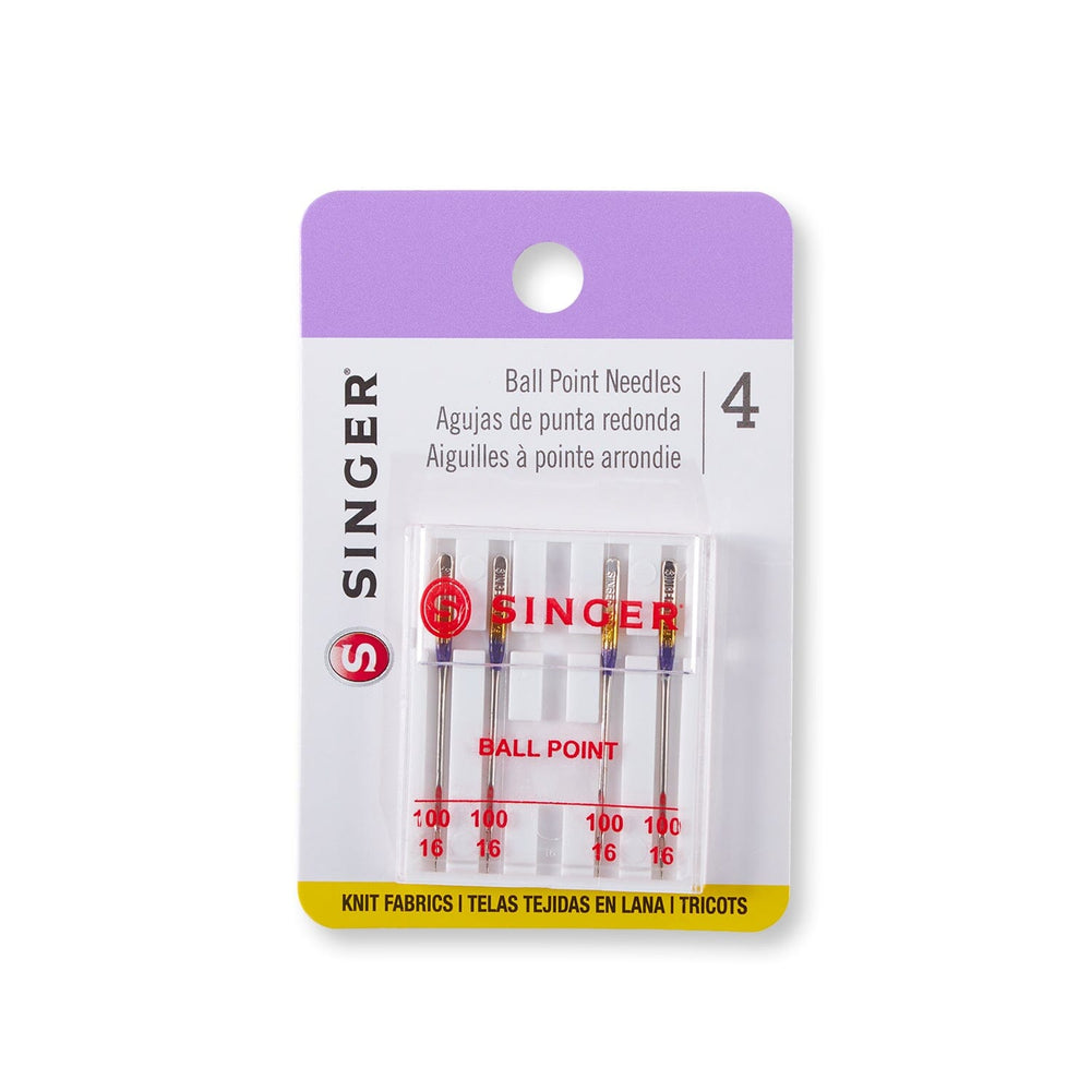 SINGER Assorted Size Universal Ball Point Sewing Machine Needles (10 ... Ball point needles for sewing machine
