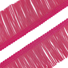 8 inch (20cm) Chainette Fringe Trim #Cf08,, Rose Pink #07 (Rose Pink) 5 Yards (15 ft/4.5m)