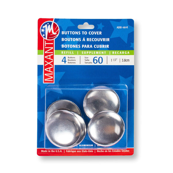 Maxant Buttons To Cover 60L (38mm) Button Refill (4 Pack)