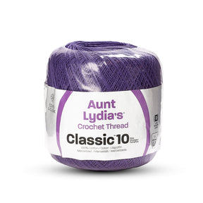 Aunt Lydia'S Classic Crochet Thread Size 10-Shades Of Purple