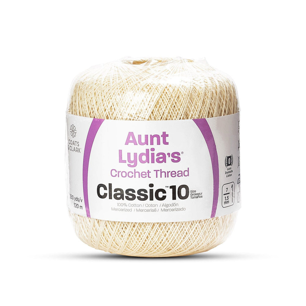 Aunt Lydia's Classic Size 10 Cotton Crochet Thread