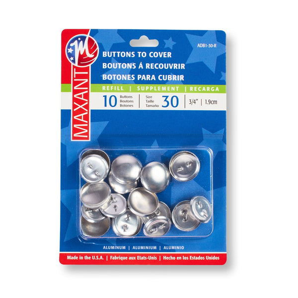 Maxant Buttons To Cover 30L (19mm) Button Refill - 10 Pack