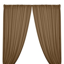 Rayon Challis Rod Pocket Curtains - Sand