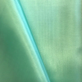 Poly China Silk Lining Rod Pocket Curtains - Sea Foam