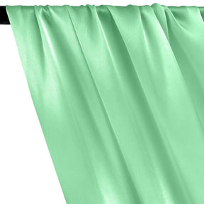 Silk Charmeuse Rod Pocket Curtains - Seafoam