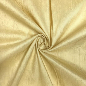 100% Pure Silk Dupioni Fabric 54 inch Wide BTY Drape Blouse Dress Craft (Metallic Gold)