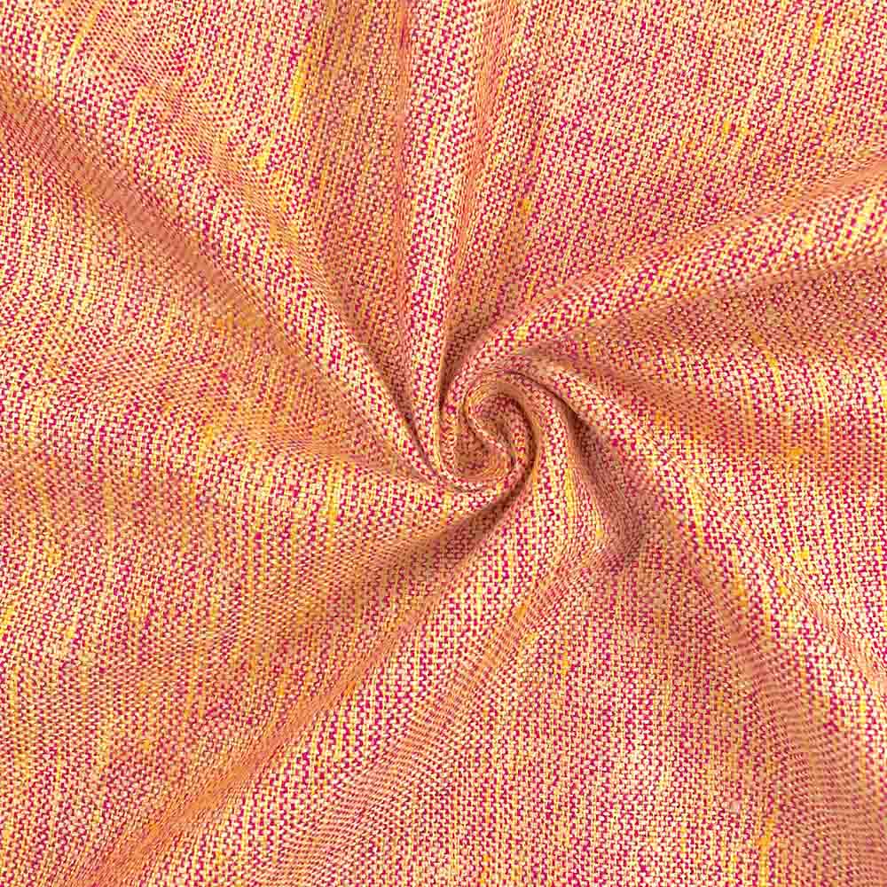 Silk Linen Matka Fabric SV575275 Coral 2 Tone 1