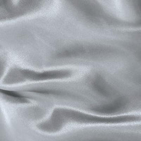 Charmeuse Satin Rod Pocket Curtains - Silver