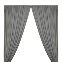 DTY Double-Sided Brushed Rod Pocket Curtains - Silver