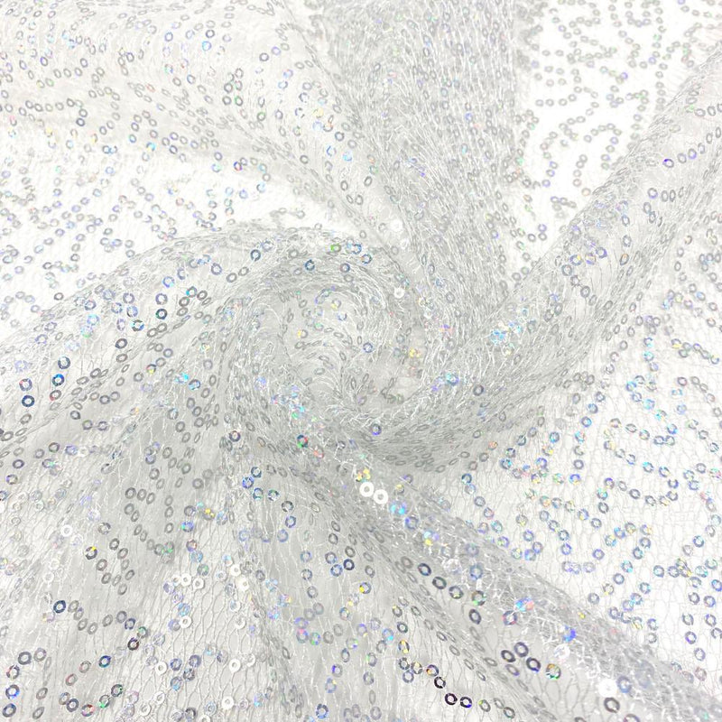 Embroidery Sequins on Tulle Mesh 52