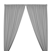 ITY Knit Stretch Jersey Rod Pocket Curtains - Silver