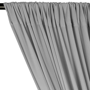 ITY Knit Stretch Jersey Rod Pocket Curtains - Silver