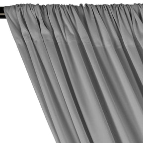 Interlock Knit Rod Pocket Curtains - Silver