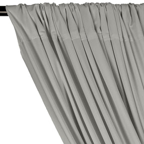 Matte Milliskin Rod Pocket Curtains - Silver