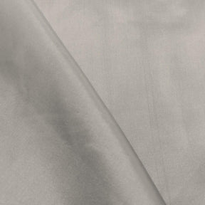 Poly China Silk Lining Rod Pocket Curtains - Silver