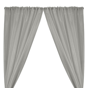 Polyester Dupioni Rod Pocket Curtains - Silver 167