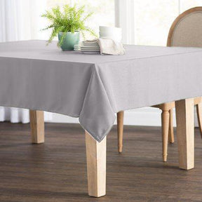 Poplin 60 Rectangular Table Covers Silver Image 1