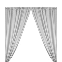 Poplin (60") Rod Pocket Curtains - Silver