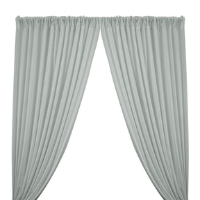 Scuba Double Knit Rod Pocket Curtains -  Silver