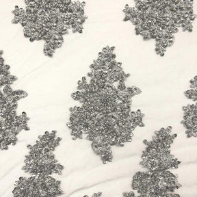 Spruce Bridal Lace Beaded Fabric
