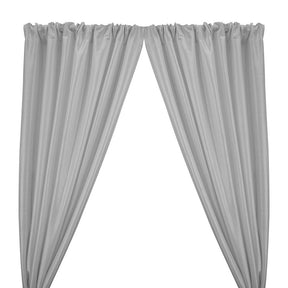 Stretch Taffeta Rod Pocket Curtains - Silver
