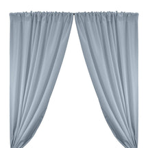 Polyester Twill Rod Pocket Curtains - Silver