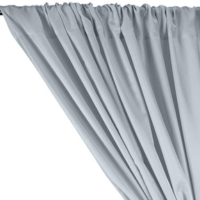 Polyester Twill Rod Pocket Curtains - Silver