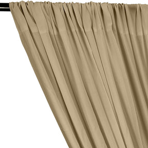 Rayon Challis Rod Pocket Curtains - Stone