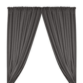 Stretch Broadcloth Rod Pocket Curtains - Grey