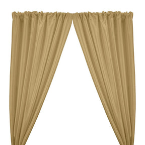 Stretch Taffeta Rod Pocket Curtains - Champagne