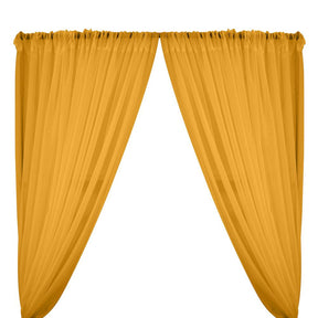 Sheer Voile Rod Pocket Curtains - Sunflower