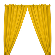Stretch Taffeta Rod Pocket Curtains - Sunflower Yellow