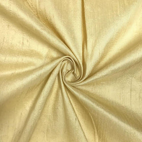 Silk Dupioni (54 Inch) Rod Pocket Curtains -  Sunset Yellow