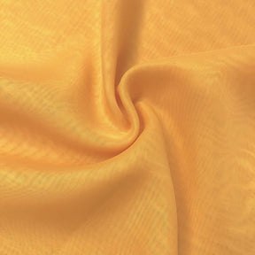 Sheer Voile Rod Pocket Curtains - Tangerine