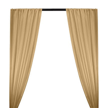 Silk Charmeuse Rod Pocket Curtains - Taupe
