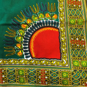 Dashiki Angelina African Print - Hunter Green Fabric