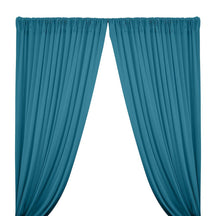 Cotton Jersey Rod Pocket Curtains - Teal